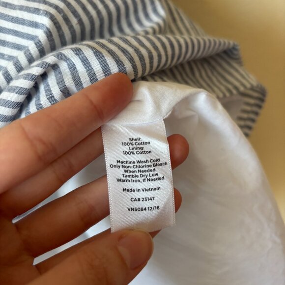 Talbots Tiered Nautical Cotton Midi Skirt - Picture 7 of 9